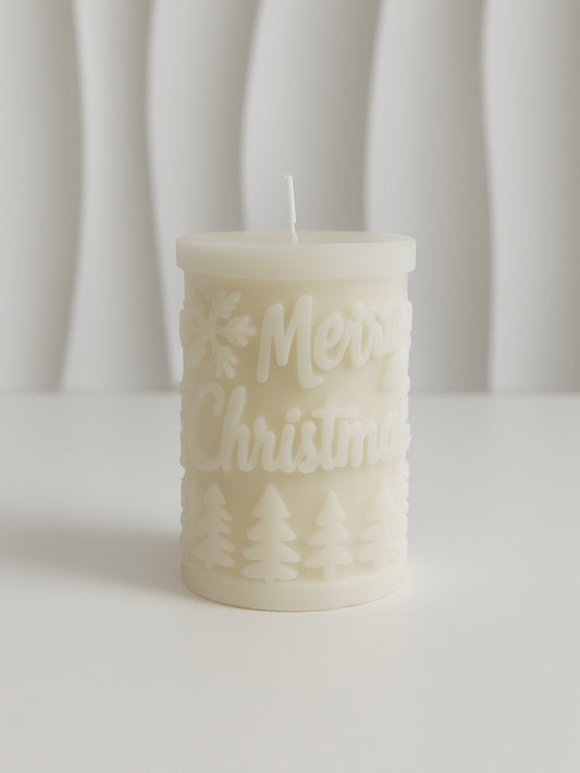 Kerze - Merry christmas