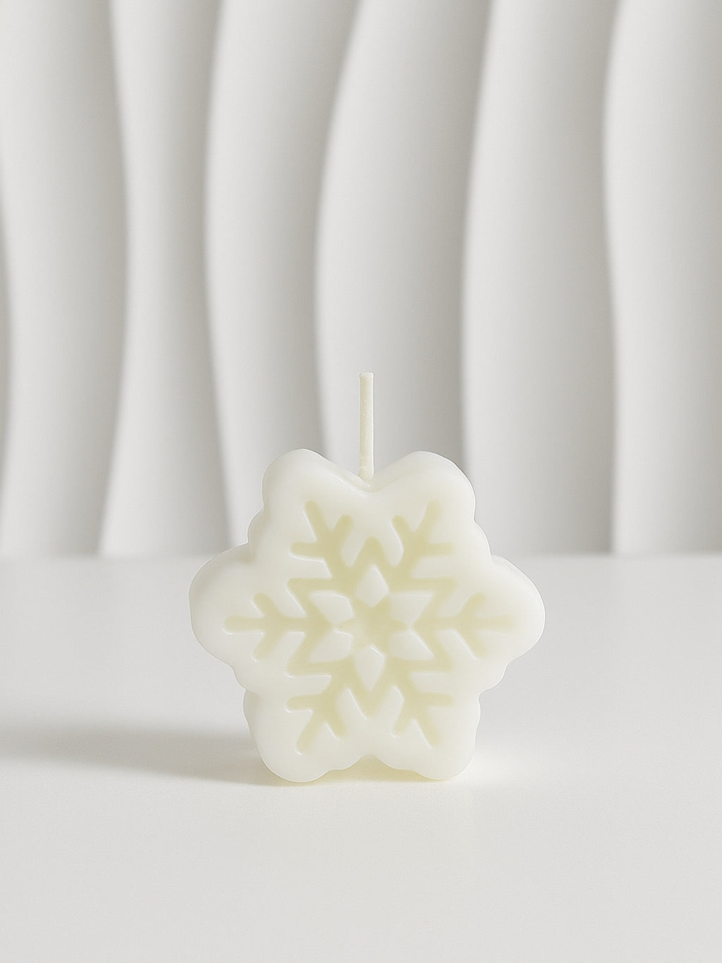 Kerze - Schneeflocke