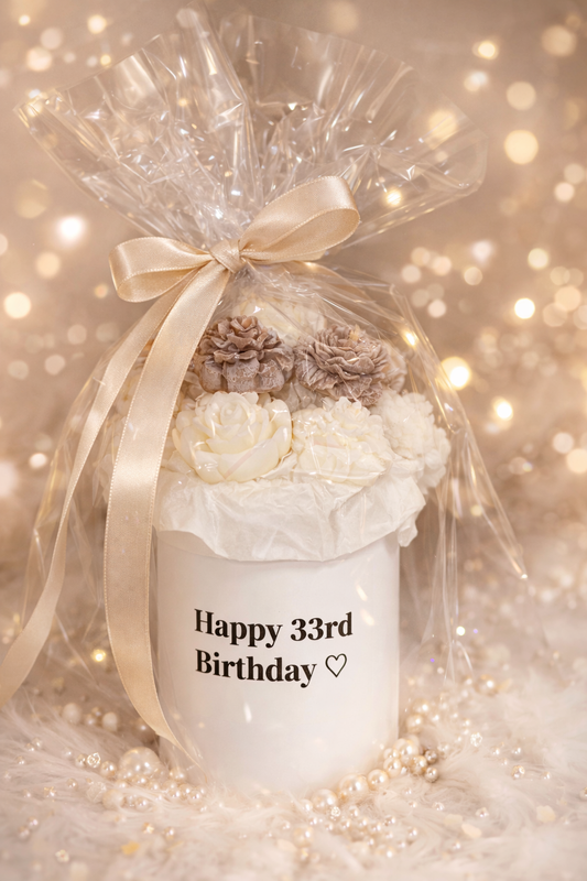 Blumenbox mit Aufschrift