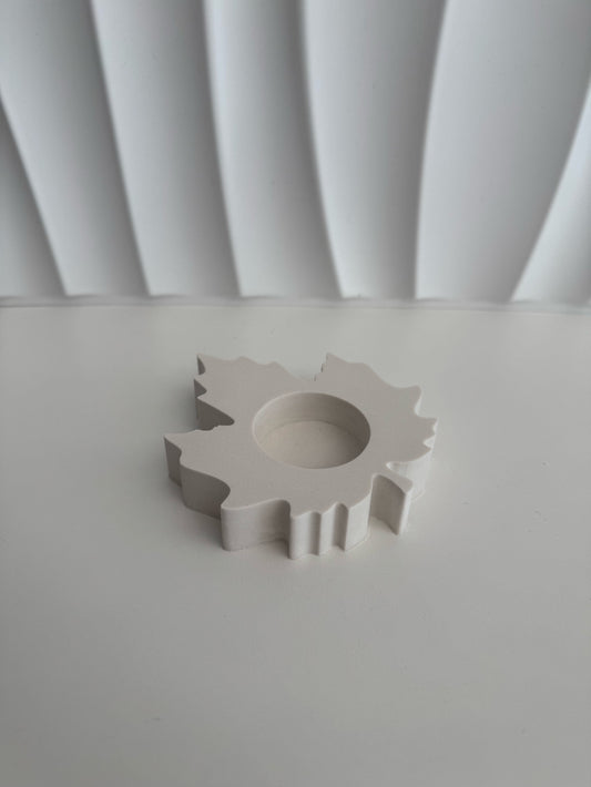 Teelichtbehälter - Ahornblatt